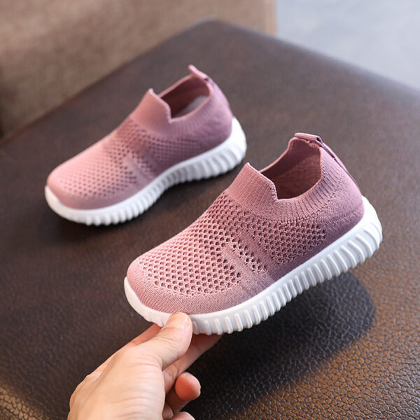 Kids Shoes Multicolor Knitted Toddler Baby Sneakers Casual - Image 5