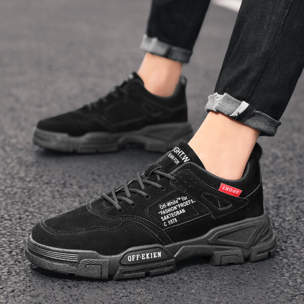 Low-cut Pig Bus Casual Men's Shoes Thick-soled Tooling Shoes - Image 4